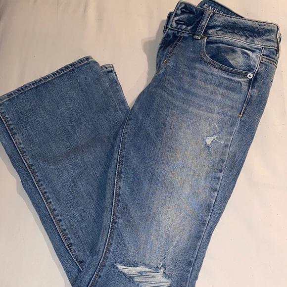 American Eagle Light Wash Flare Jeans - Picture 1 of 2